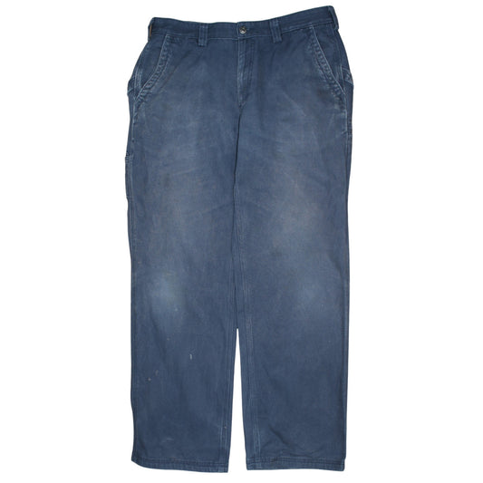 Duluth Trading Co Men's Blue 36x34 Canvas Straight Fit Jeans