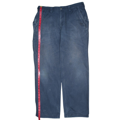 Duluth Trading Co Men's Blue 36x34 Canvas Straight Fit Jeans