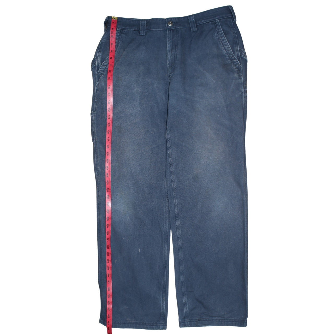 Duluth Trading Co Men's Blue 36x34 Canvas Straight Fit Jeans