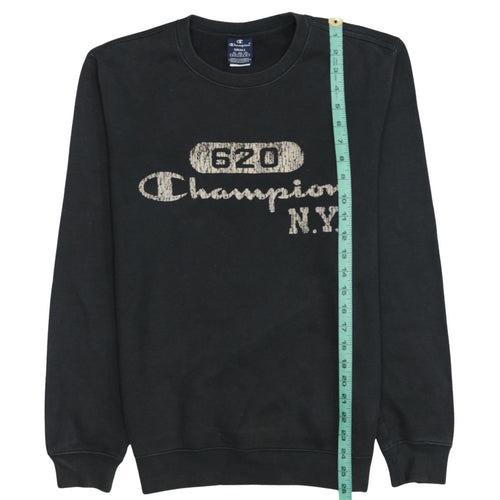 Champion Men’s Black Crew Neck Pullover Sweatshirt Small
