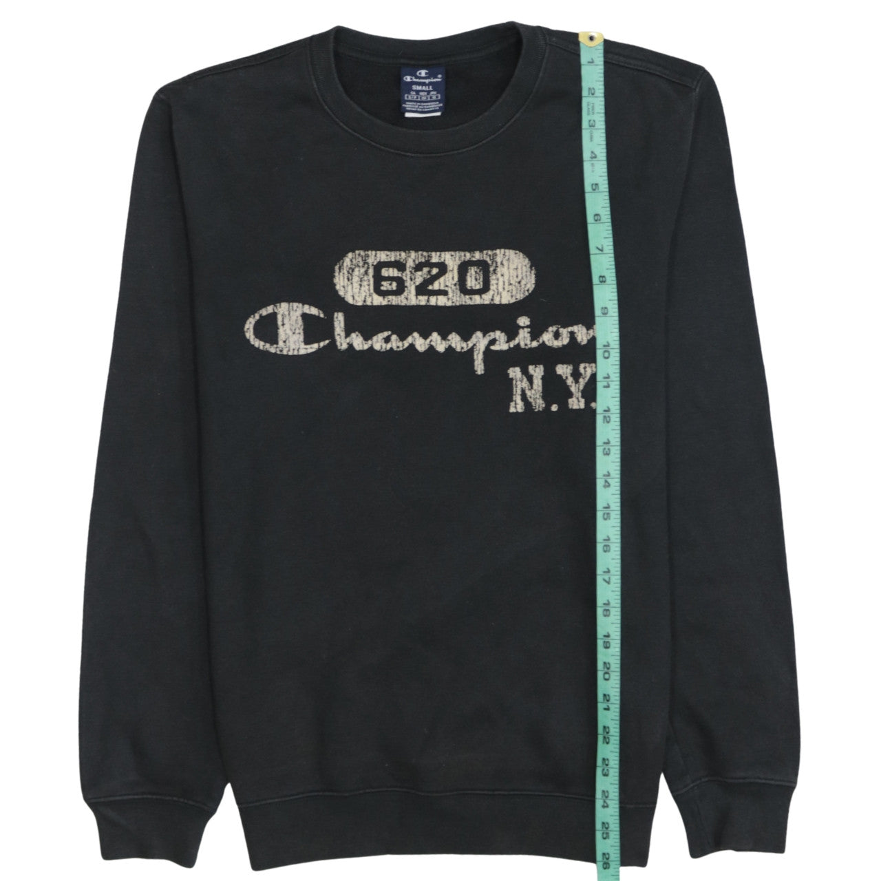 Champion Men’s Black Crew Neck Pullover Sweatshirt Small