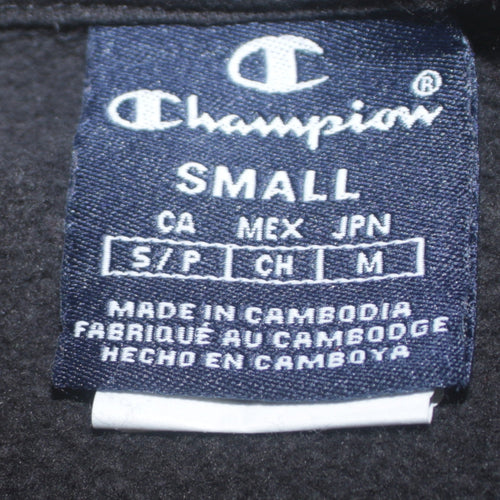 Champion Men’s Black Crew Neck Pullover Sweatshirt Small