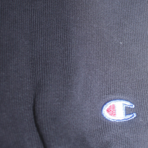 Champion Men's Black Pullover Hoodie Medium Embroidered Logo Sweatshirt