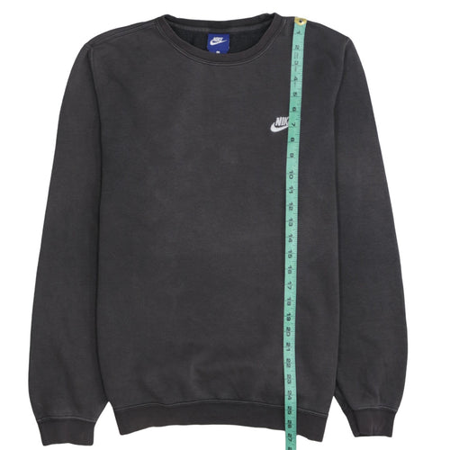 Nike Men's Grey Small Crew Neck Pullover Sweatshirt