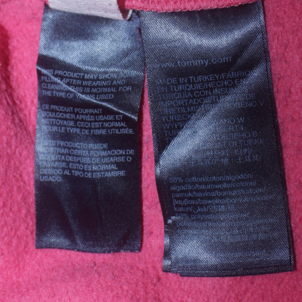 Tommy Jeans Women's Pink XS Pullover Sweatshirt NYC Logo