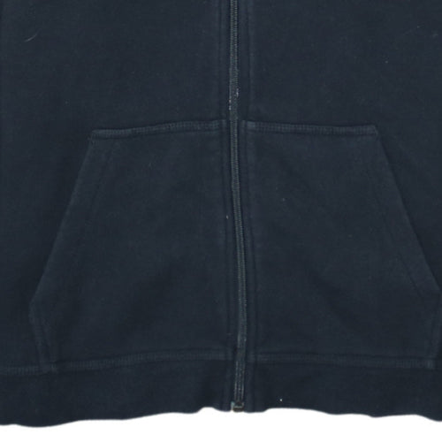 Nike Boys Black XL Full Zip Hoodie Sweatshirt Standard Fit Logo Detail