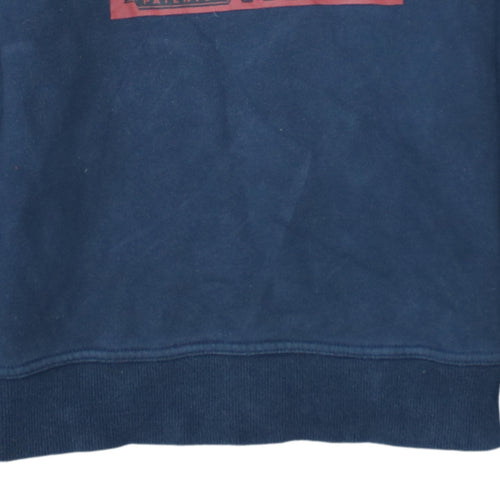 Levi's Womens Navy Blue Logo Crew Neck Sweatshirt Size 12