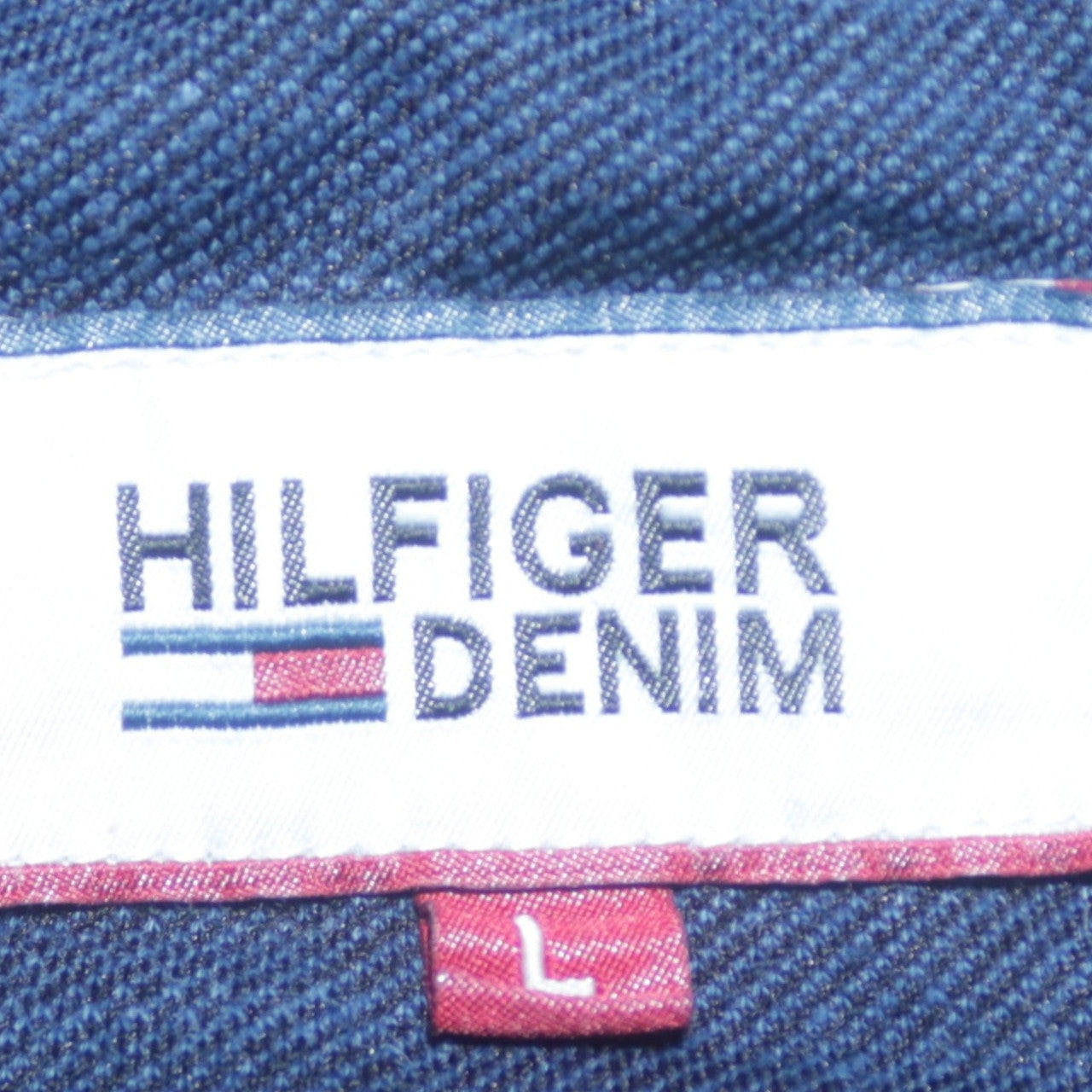Hilfiger Denim Men's Blue Crew Neck Logo Sweatshirt Size L
