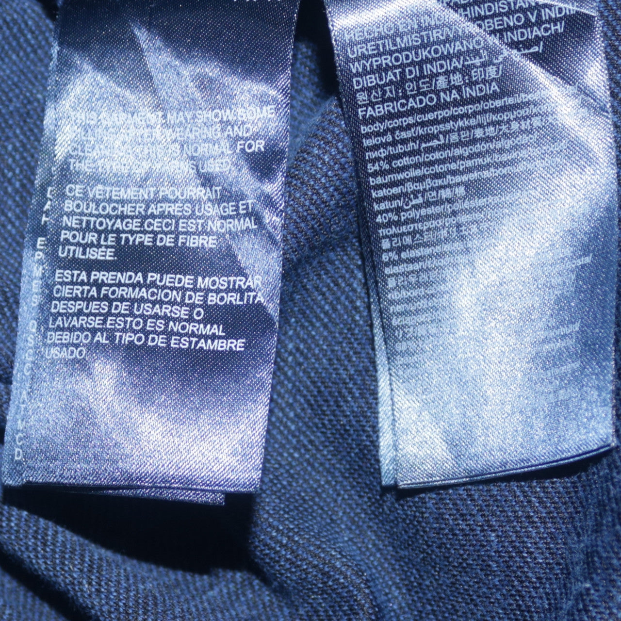 Hilfiger Denim Men's Blue Crew Neck Logo Sweatshirt Size L