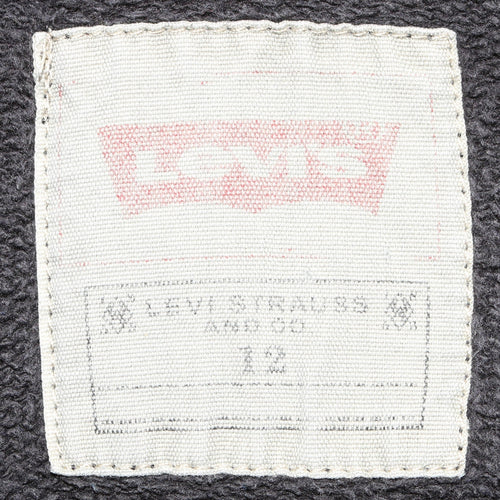 Levi's Womens Black Size 12 Pullover Hoodie Sweatshirt