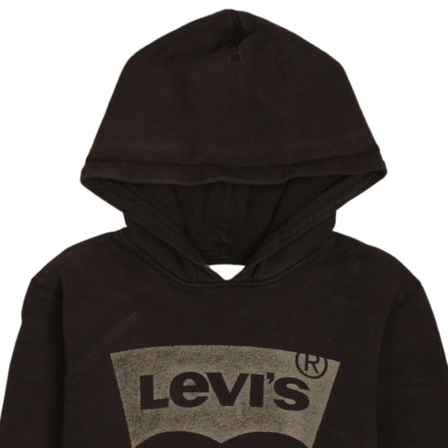 Levi's Womens Black Size 12 Pullover Hoodie Sweatshirt