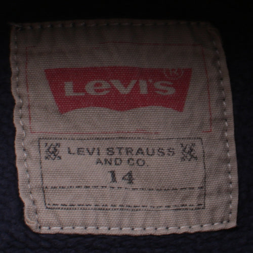 Levi's Women's Navy Blue Size 14 Pullover Hoodie Sweatshirt