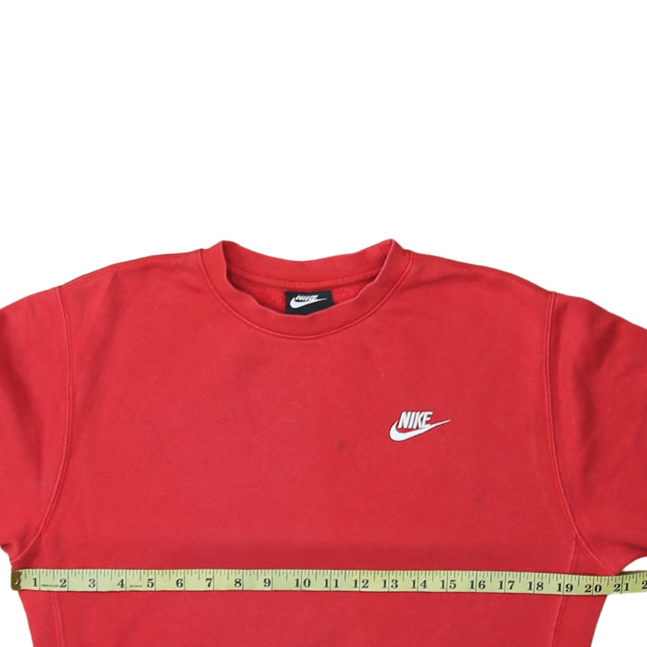 Nike Men's Red XS Pullover Crew Neck Fleece Sweatshirt
