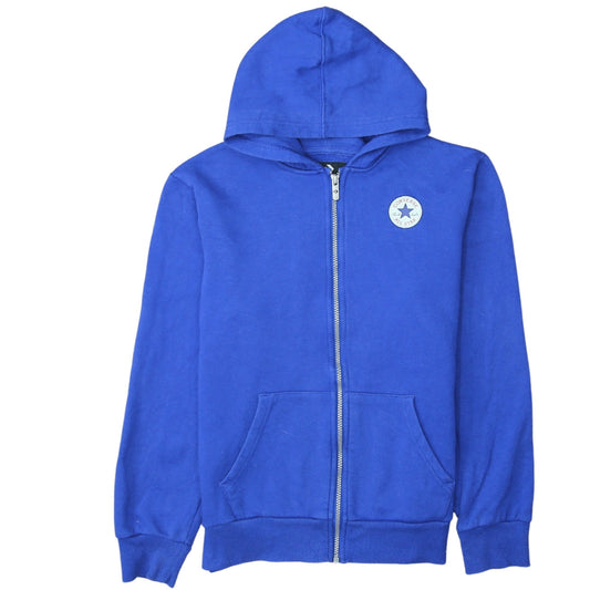Converse Boys Blue Full Zip Hoodie XL 13-15 Years Cotton Blend Casual