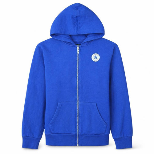 Converse Boys Blue Full Zip Hoodie XL 13-15 Years Cotton Blend Casual