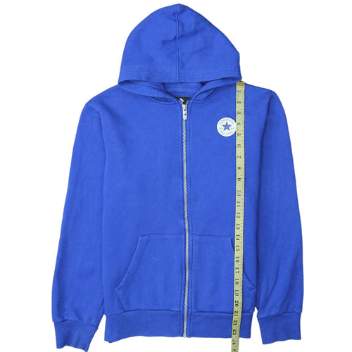 Converse Boys Blue Full Zip Hoodie XL 13-15 Years Cotton Blend Casual