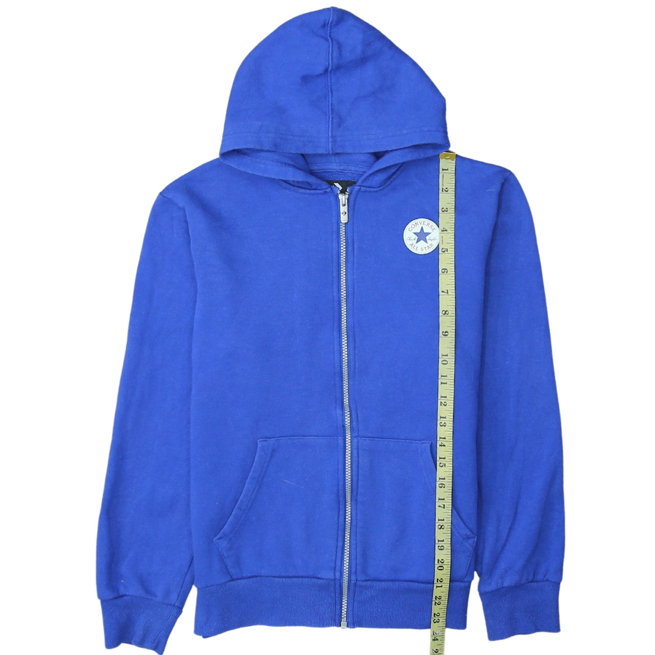 Converse Boys Blue Full Zip Hoodie XL 13-15 Years Cotton Blend Casual