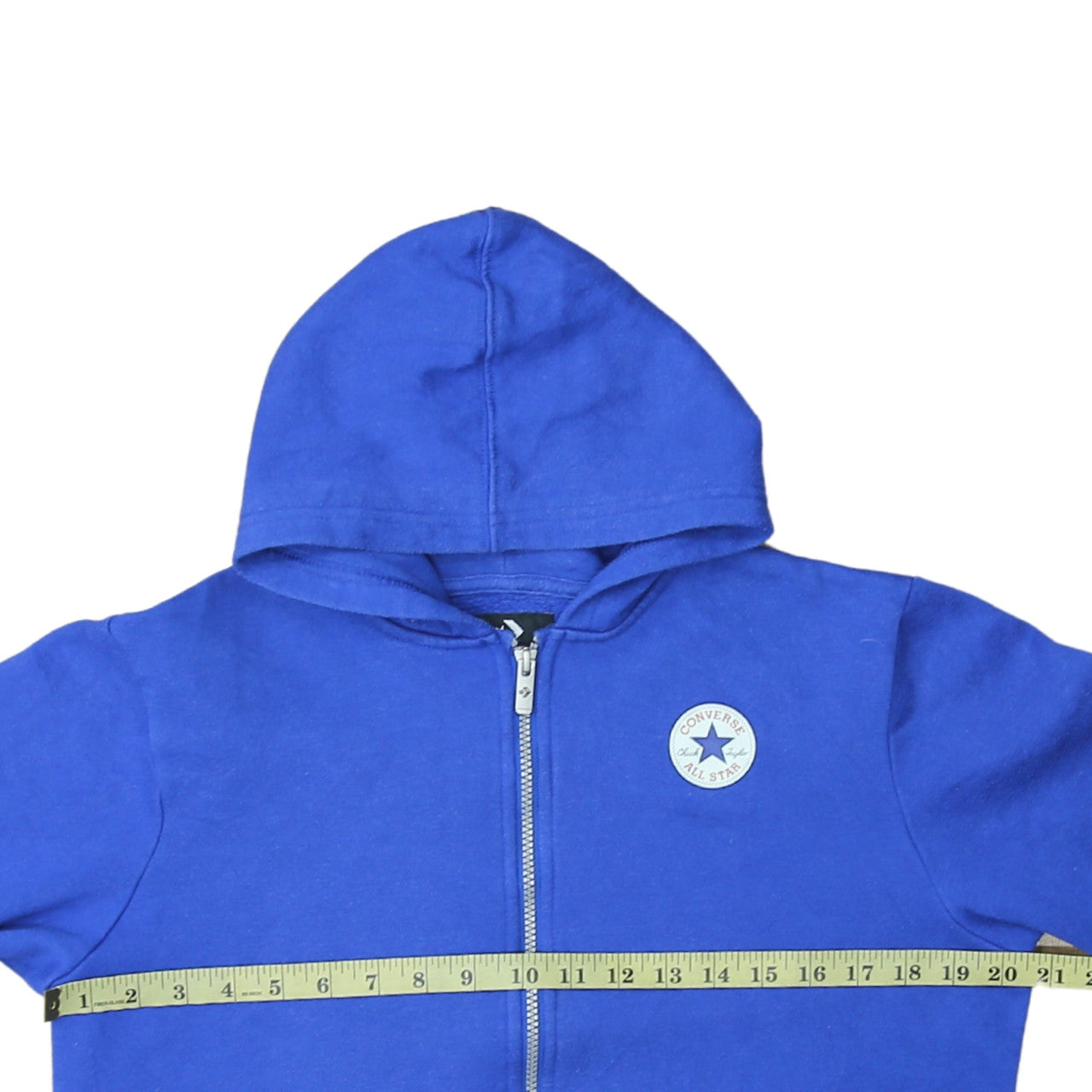 Converse Boys Blue Full Zip Hoodie XL 13-15 Years Cotton Blend Casual