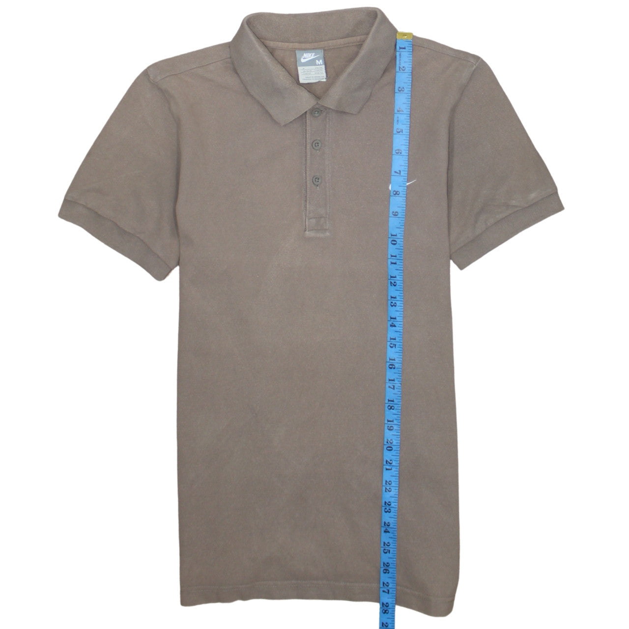 Nike Men's Brown Regular Fit Cotton Polo Shirt Size M