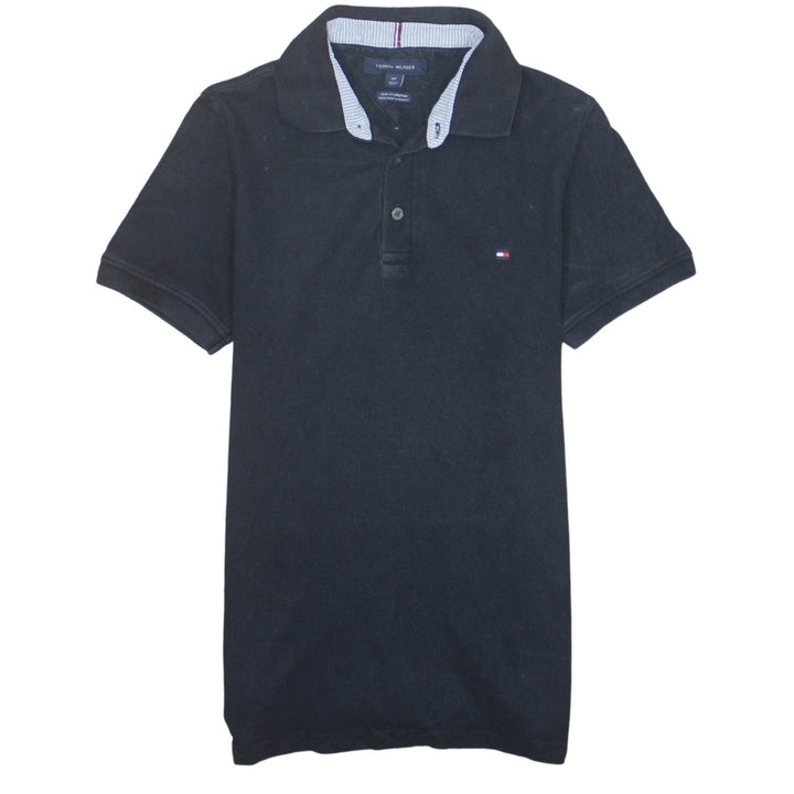 Tommy Hilfiger Men's Black Slim Fit Stretch Polo Shirt S