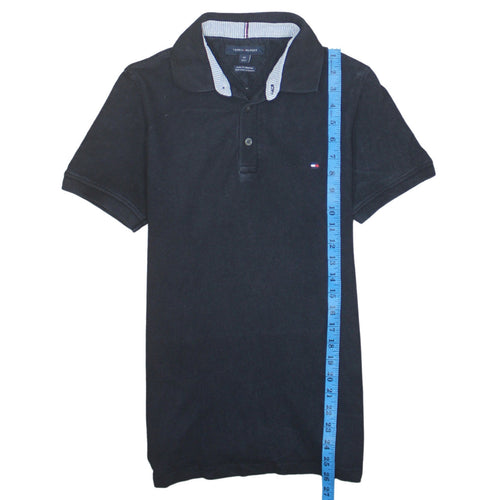 Tommy Hilfiger Men's Black Slim Fit Stretch Polo Shirt S