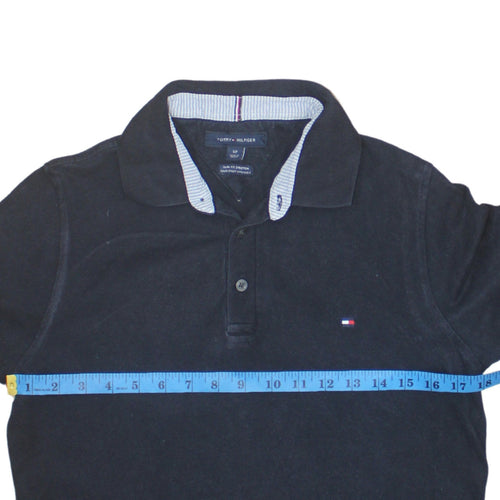 Tommy Hilfiger Men's Black Slim Fit Stretch Polo Shirt S