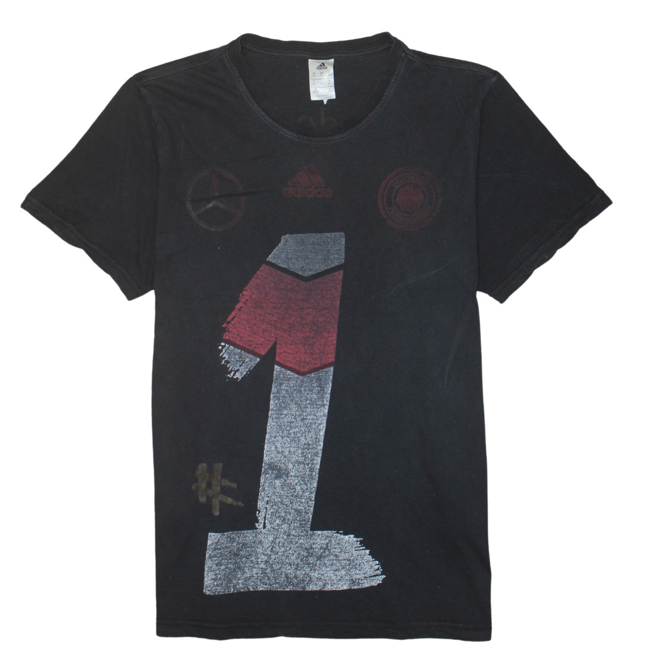 Adidas Men's Black XL Graphic Sports T-Shirt Mercedes-Benz Germany
