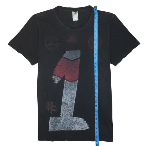 Adidas Men's Black XL Graphic Sports T-Shirt Mercedes-Benz Germany