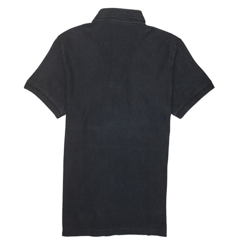 Nike Men's Black Cotton Polo Shirt L Logo Short Sleeve Sports Top