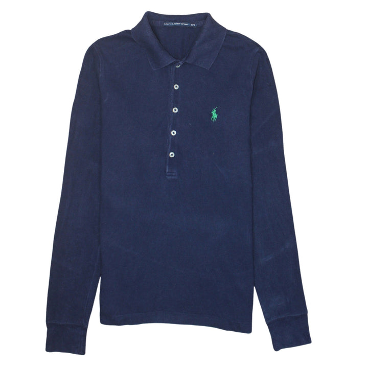 Ralph Lauren Men Blue Long Sleeve Polo Shirt M Cotton Classic Fit