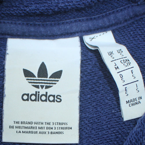 Adidas Men's Blue Pullover Hoodie Small Regular Fit Fleece Sportswear