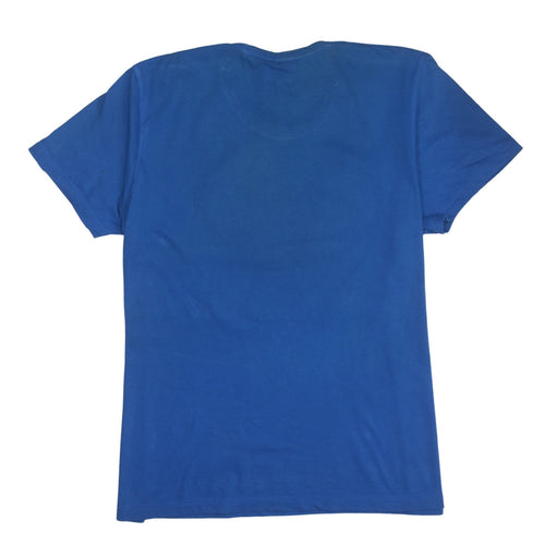 Adidas Men's Blue Graphic Print Crew Neck Short Sleeve T-Shirt XL