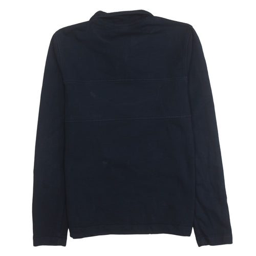 Napapijri Men's Blue 1/4 Zip Pullover Sweatshirt Size S