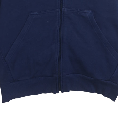 Adidas Men's Blue XL Full Zip Hoodie Sports Fleece Sweatshirt