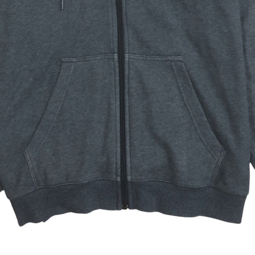 adidas Mens Grey Full Zip Hoodie Size M Regular Fit Sportswear
