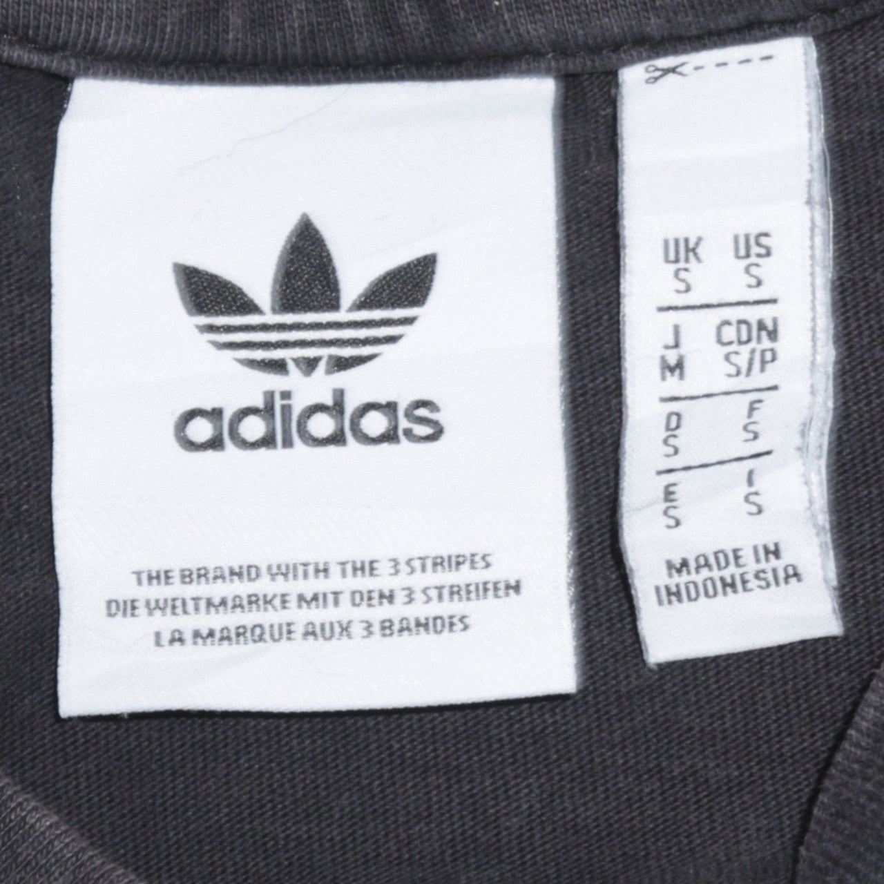 Adidas Men's Black Crew Neck Short Sleeve Stripe T-Shirt Size S