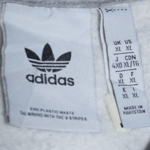 Adidas Men’s Grey XL Crew Neck Pullover Sweatshirt