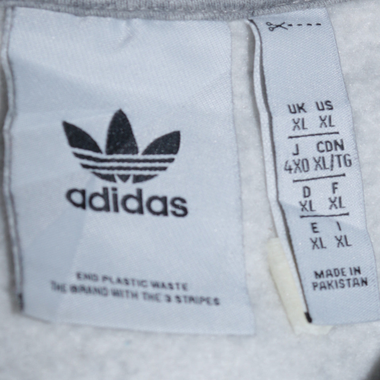 Adidas Men’s Grey XL Crew Neck Pullover Sweatshirt