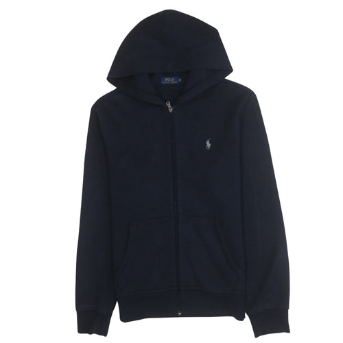 Ralph Lauren Men’s Blue Full Zip Hoodie M Classic Knit Sweatshirt