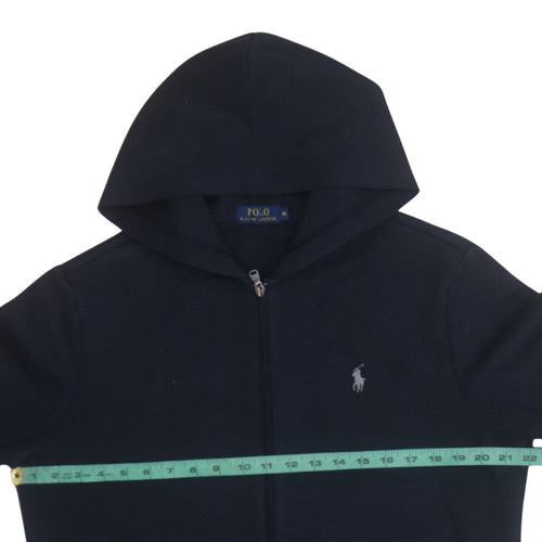 Ralph Lauren Men’s Blue Full Zip Hoodie M Classic Knit Sweatshirt