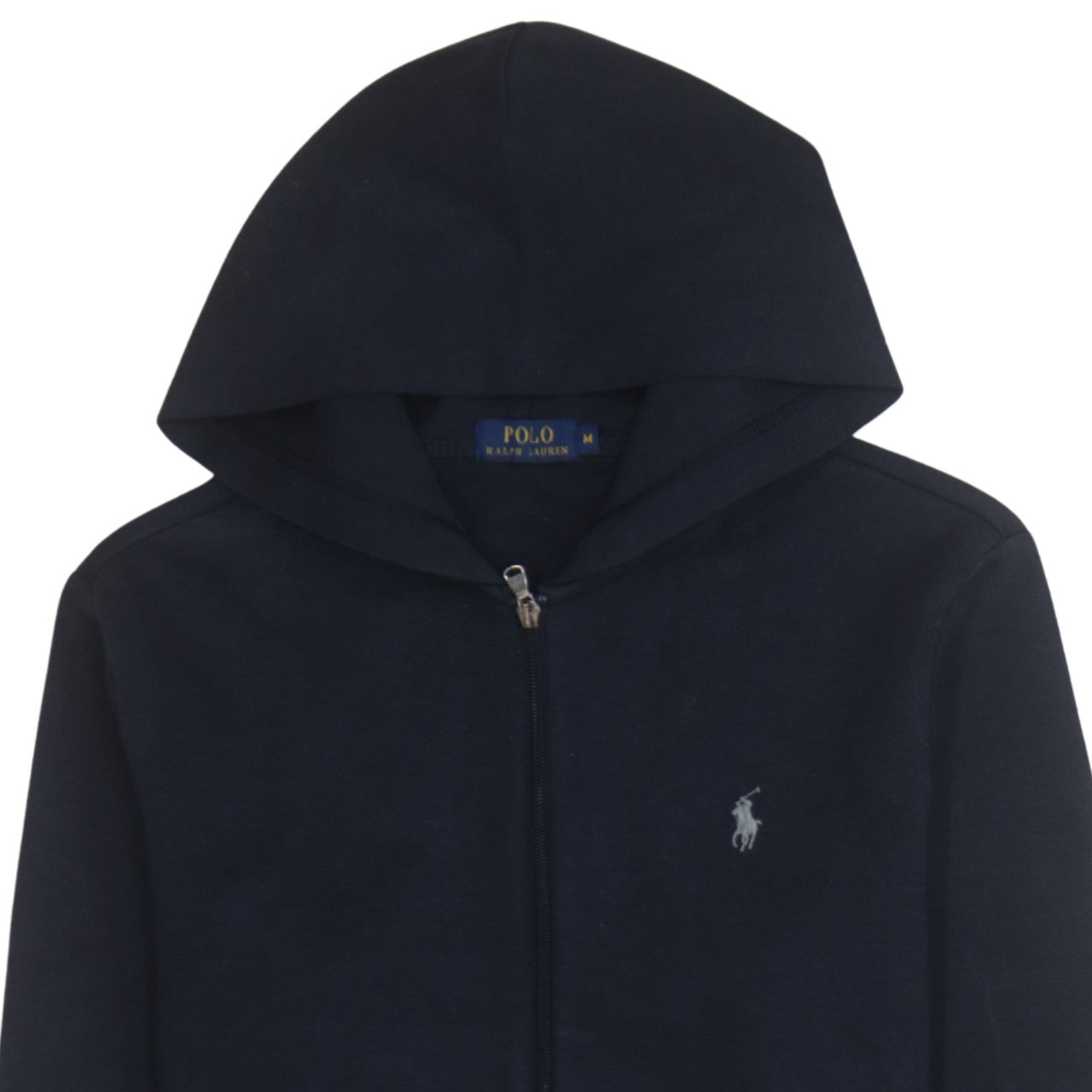 Ralph Lauren Men’s Blue Full Zip Hoodie M Classic Knit Sweatshirt