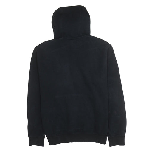Nike Men’s Black Pullover Fleece Hoodie M Regular Fit Logo Design