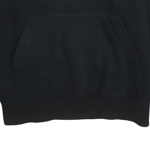 Nike Men’s Black Pullover Fleece Hoodie M Regular Fit Logo Design