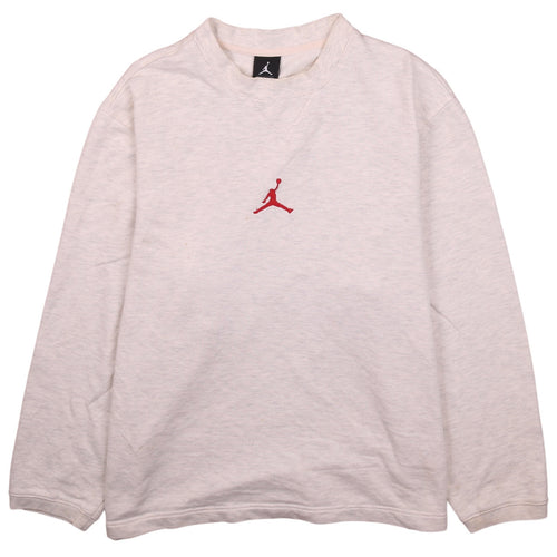 Jordan Men's Beige Crew Neck Pullover Sweatshirt Size L