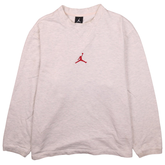 Jordan Men's Beige Crew Neck Pullover Sweatshirt Size L