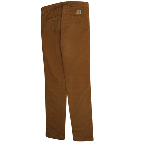 Carhartt WIP Mens Beige 28x32 Straight Fit Cotton Blend Jeans