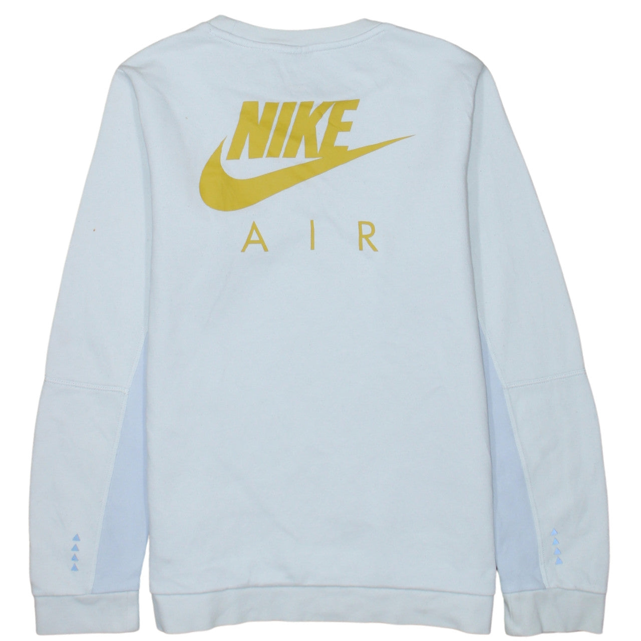 Nike Boys White Yellow Air Logo Crew Neck Sweatshirt XL 158-170cm