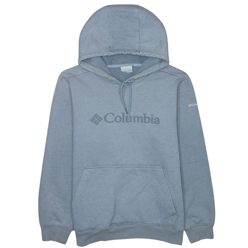 Columbia Women's Blue Pullover Hoodie Size L Cotton Blend Fleece