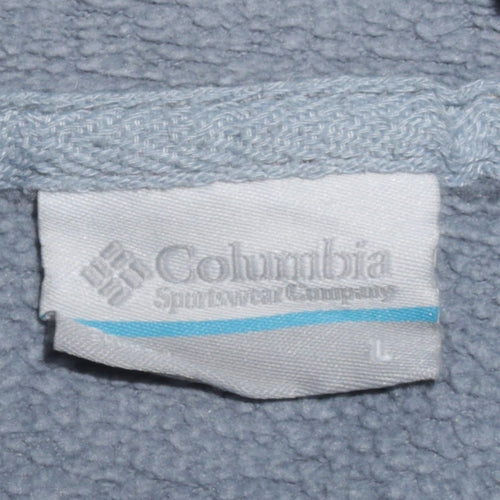 Columbia Women's Blue Pullover Hoodie Size L Cotton Blend Fleece