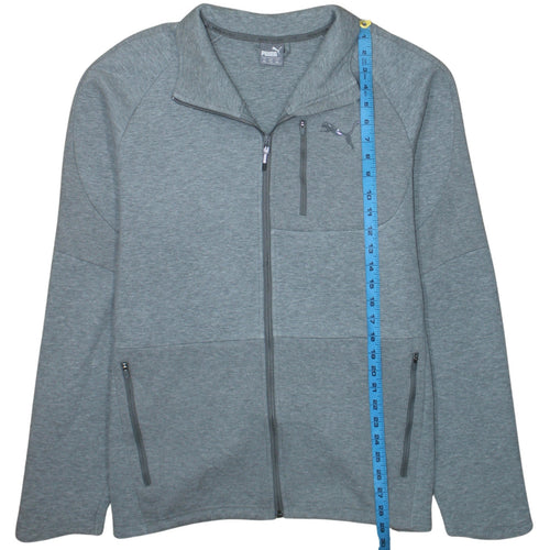 Puma Men's Grey 2XL Full Zip Sweatshirt Jacket